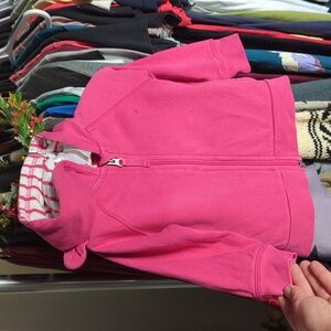 Hanna Andersson Pink Zip-Up Hoodie For Toddler, 2T
